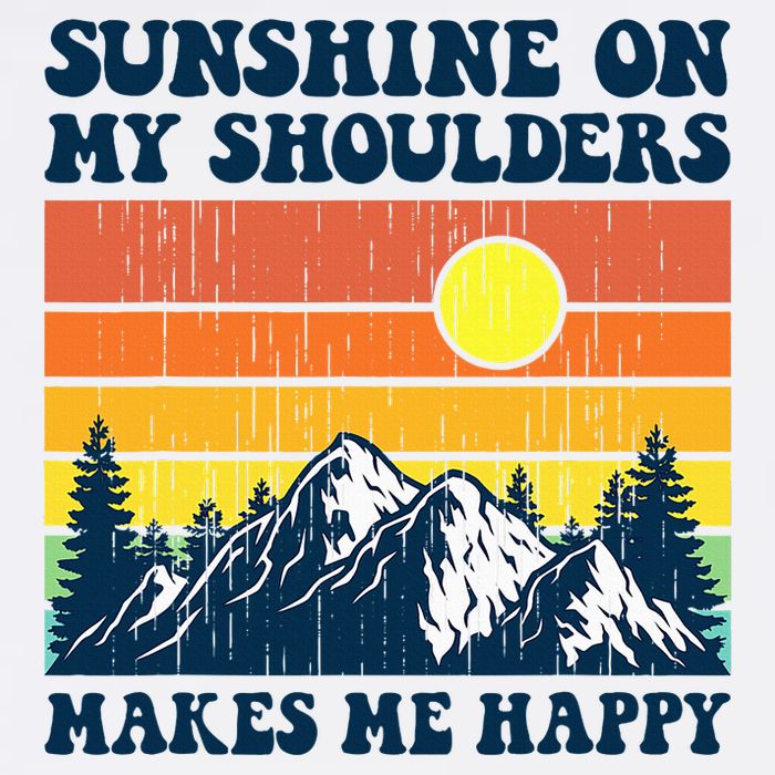 Sunshine On My Shoulders Makes Me Feel Happy Country Music Cooling Performance Long Sleeve Crew
