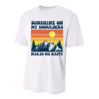 Sunshine On My Shoulders Makes Me Feel Happy Country Music Performance Sprint T-Shirt