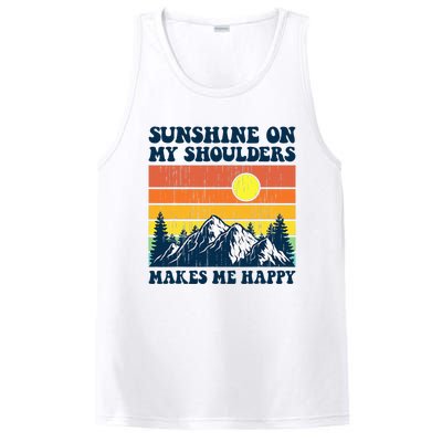 Sunshine On My Shoulders Makes Me Feel Happy Country Music PosiCharge Competitor Tank