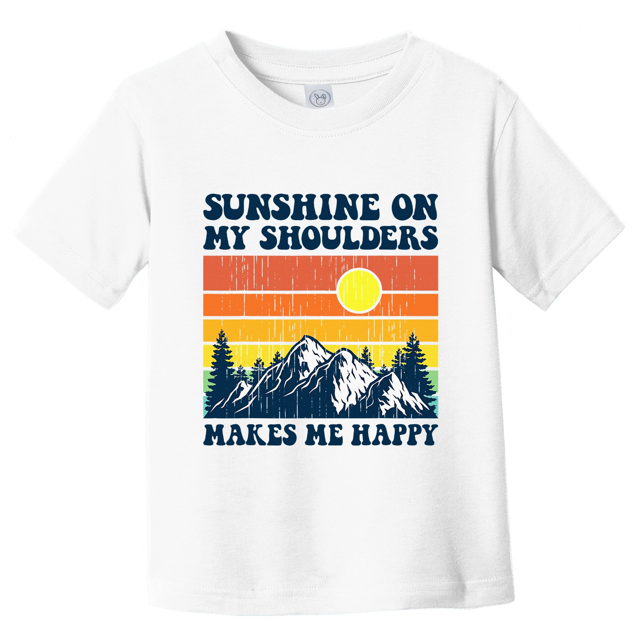 Sunshine On My Shoulders Makes Me Feel Happy Country Music Toddler T-Shirt