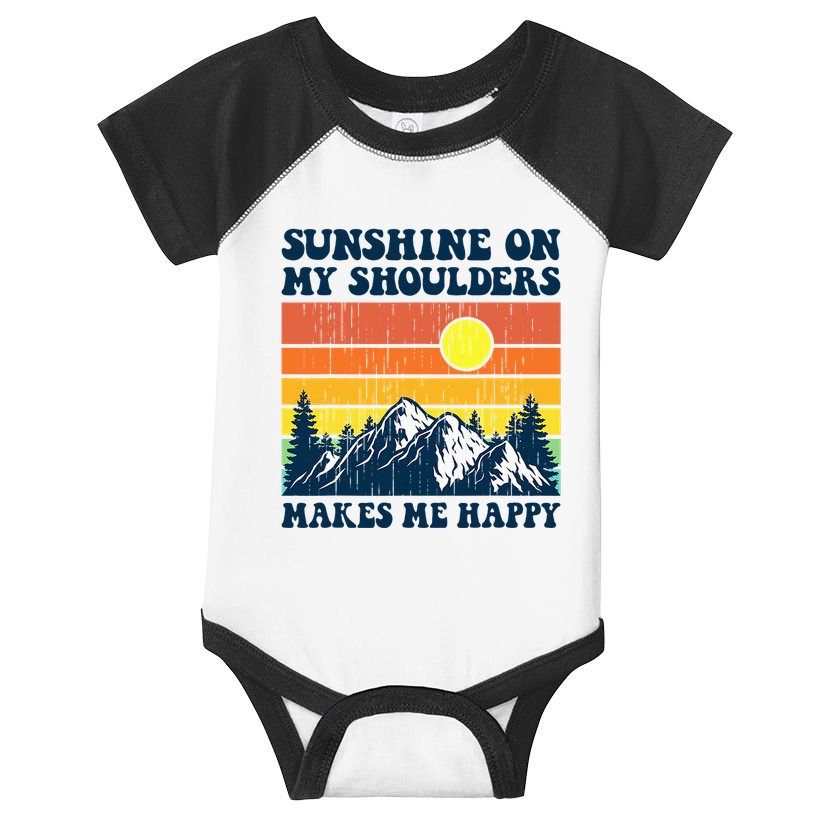 Sunshine On My Shoulders Makes Me Feel Happy Country Music Infant Baby Jersey Bodysuit