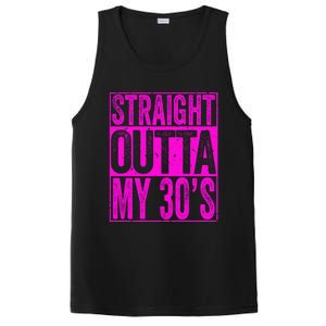 Straight Outta My 30S Cute Gift 40th Birthday Gift PosiCharge Competitor Tank