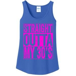 Straight Outta My 30S Cute Gift 40th Birthday Gift Ladies Essential Tank