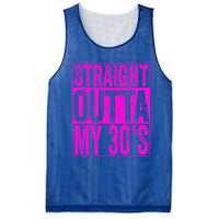 Straight Outta My 30S Cute Gift 40th Birthday Gift Mesh Reversible Basketball Jersey Tank