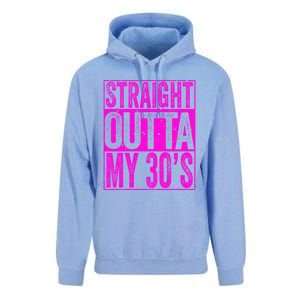 Straight Outta My 30S Cute Gift 40th Birthday Gift Unisex Surf Hoodie