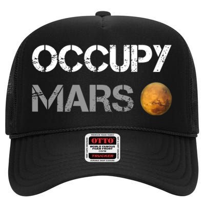 SpaceX Occupy Mars Project High Crown Mesh Back Trucker Hat