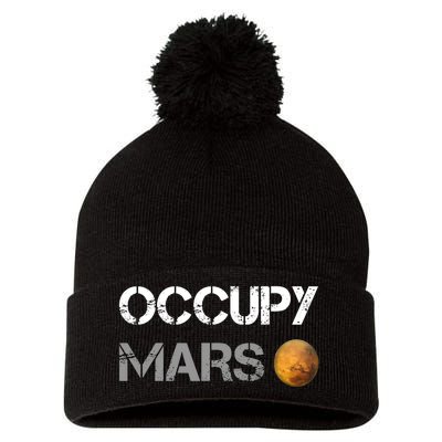 SpaceX Occupy Mars Project Pom Pom 12in Knit Beanie