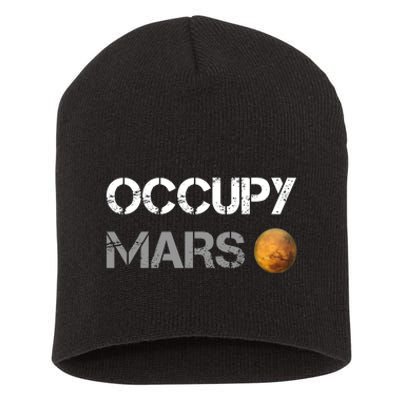 SpaceX Occupy Mars Project Short Acrylic Beanie