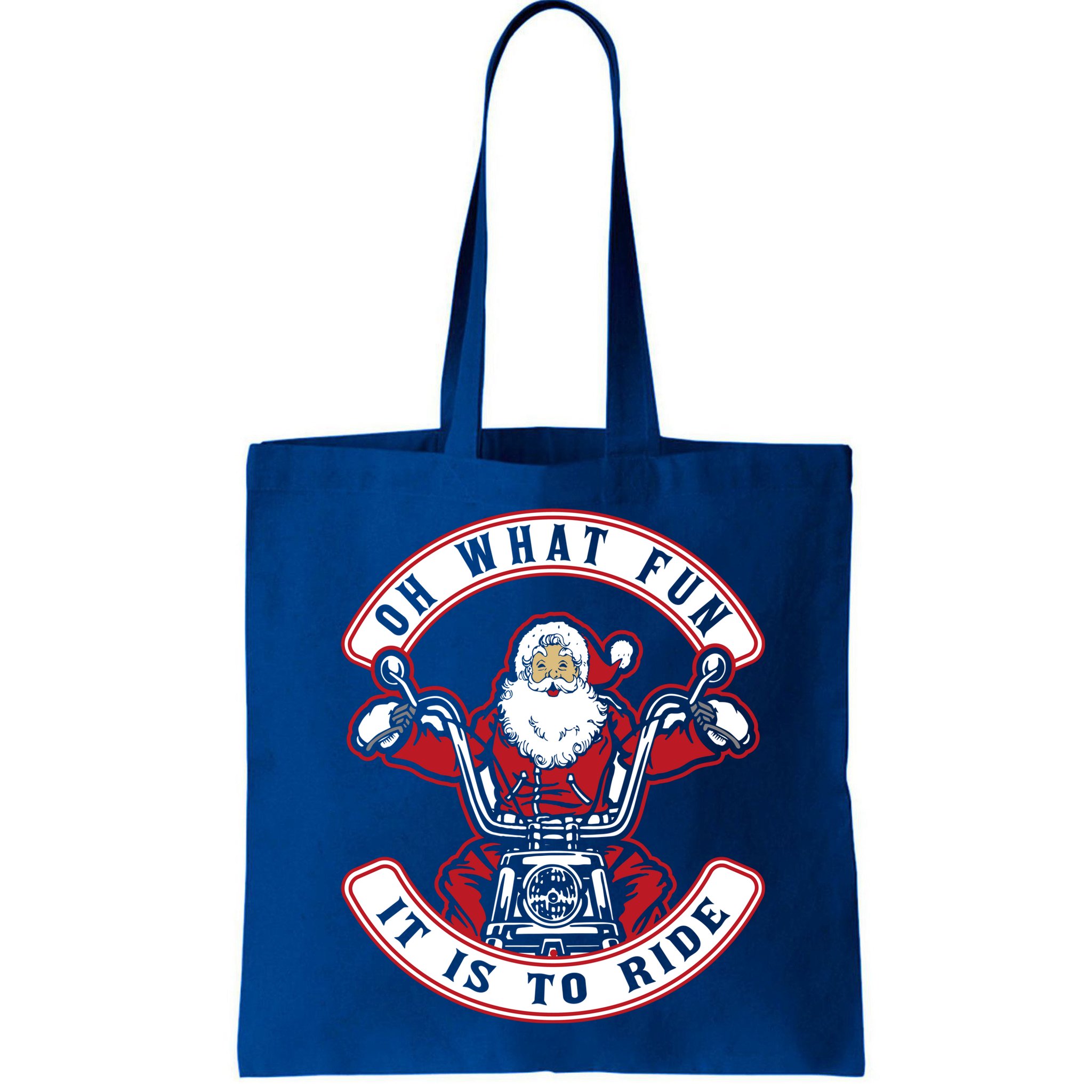 Santa On Motorcycle Funny Christmas Gift Bag