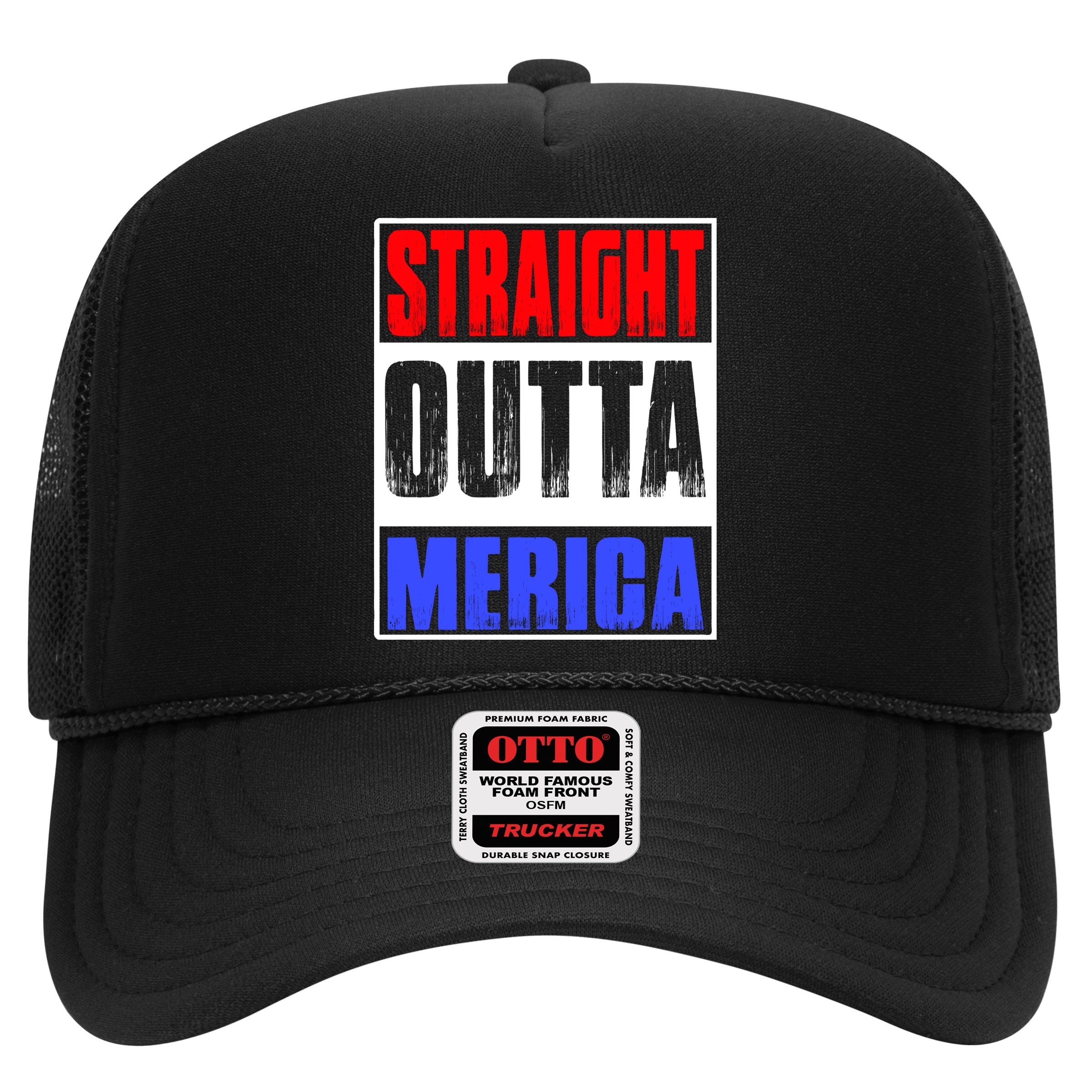 Straight Outta Merica America United States 4th Of July USA Hat