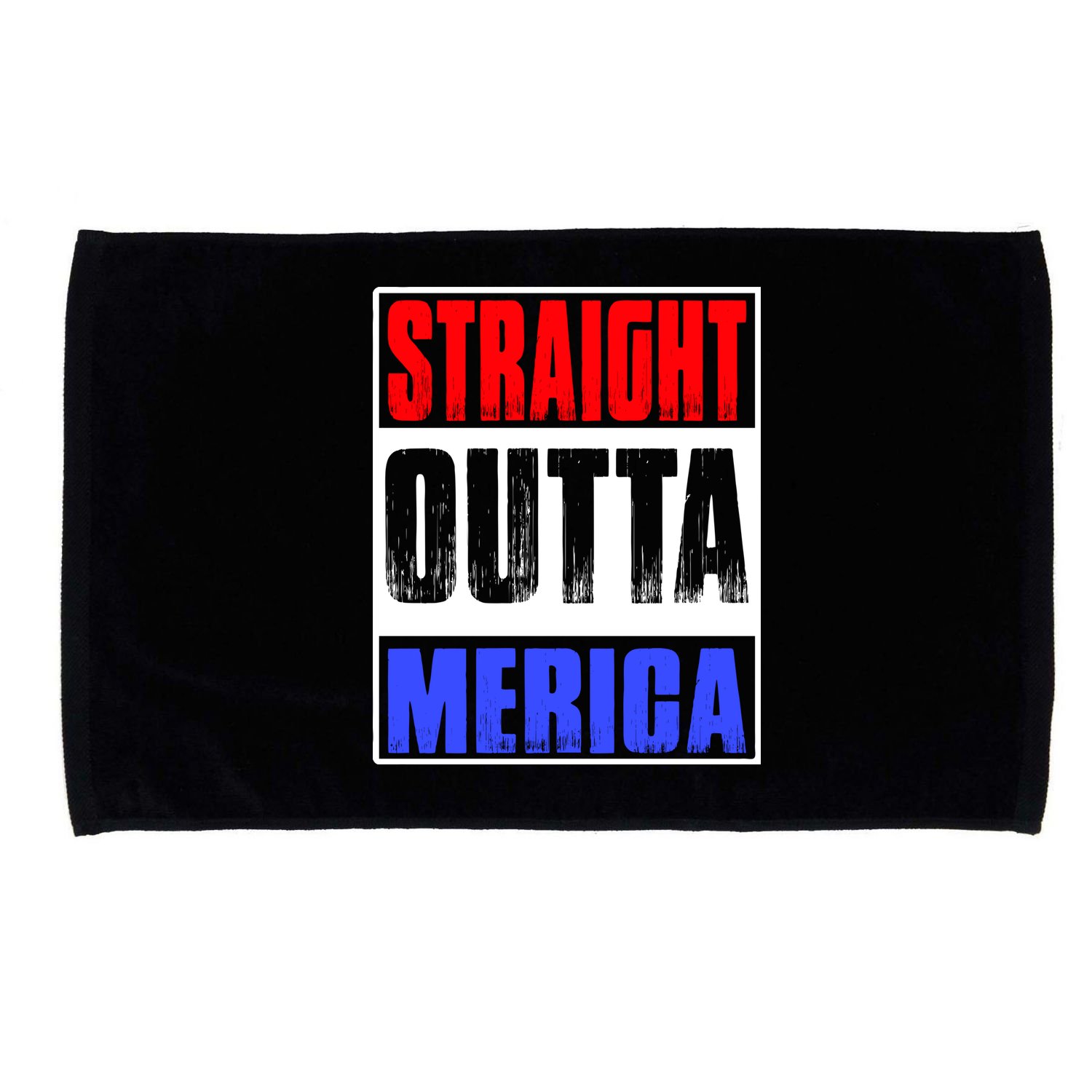 Straight Outta Merica America United States 4th Of July USA Microfiber Hand Towel