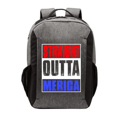 Straight Outta Merica America United States 4th Of July USA Vector Backpack