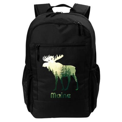 State Of Maine Moose Forest Tree Hunter Wildlife Backpack