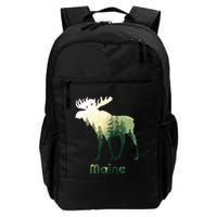 State Of Maine Moose Forest Tree Hunter Wildlife Backpack