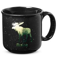State Of Maine Moose Forest Tree Hunter Wildlife 15oz Campfire Ceramic Mug