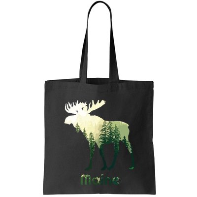 State Of Maine Moose Forest Tree Hunter Wildlife Bag