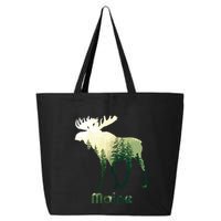 State Of Maine Moose Forest Tree Hunter Wildlife 25L Jumbo Tote