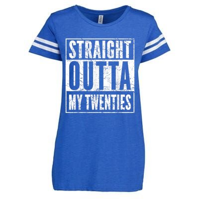 Straight Outta My Twenties 30th Birthday 30 Years Old Enza Ladies Jersey Football T-Shirt