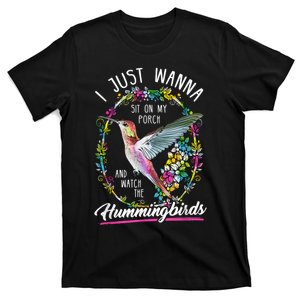 Sit On My Porch And Watch The Hummingbirds Top T-Shirt