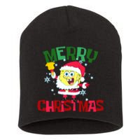 Santa Outfit Merry Christmas Short Acrylic Beanie