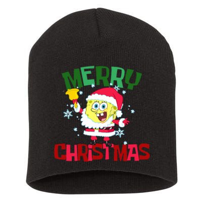 Santa Outfit Merry Christmas Short Acrylic Beanie