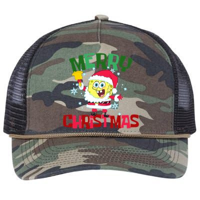 Santa Outfit Merry Christmas Retro Rope Trucker Hat Cap