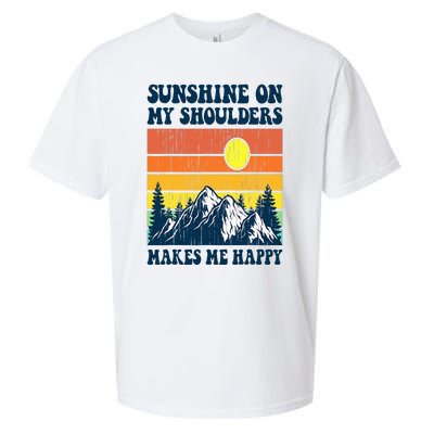 Sunshine On My Shoulders Makes Me Feel Happy Country Music Sueded Cloud Jersey T-Shirt