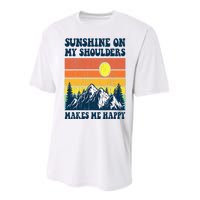 Sunshine On My Shoulders Makes Me Feel Happy Country Music Performance Sprint T-Shirt