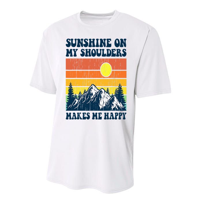 Sunshine On My Shoulders Makes Me Feel Happy Country Music Performance Sprint T-Shirt