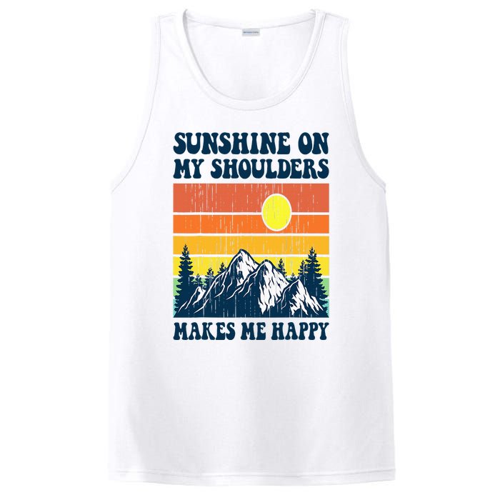 Sunshine On My Shoulders Makes Me Feel Happy Country Music PosiCharge Competitor Tank