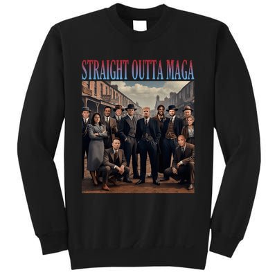 Straight Outta Maga Funny Trump 2024 Sweatshirt