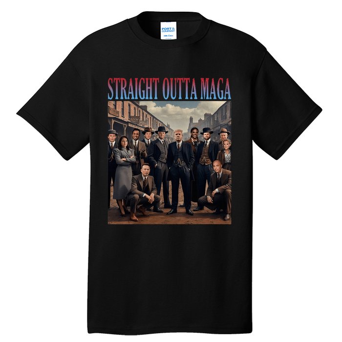 Straight Outta Maga Funny Trump 2024 Tall T-Shirt