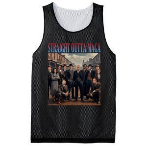 Straight Outta Maga Funny Trump 2024 Mesh Reversible Basketball Jersey Tank