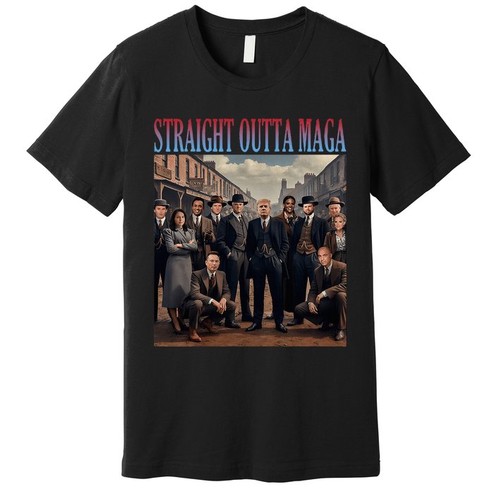 Straight Outta Maga Funny Trump 2024 Premium T-Shirt