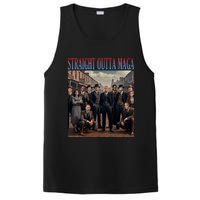 Straight Outta Maga Funny Trump 2024 PosiCharge Competitor Tank