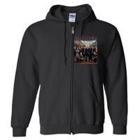 Straight Outta Maga Funny Trump 2024 Full Zip Hoodie