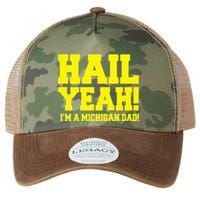 State Of Michigan Hail! Yeah Dad Father Ann Arbor Legacy Tie Dye Trucker Hat