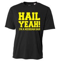 State Of Michigan Hail! Yeah Dad Father Ann Arbor Cooling Performance Crew T-Shirt