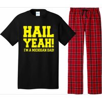 State Of Michigan Hail! Yeah Dad Father Ann Arbor Pajama Set