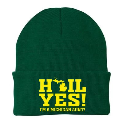 State Of Michigan Hail! Yes Mi Aunt Ann Arbor Gift U M Knit Cap Winter Beanie