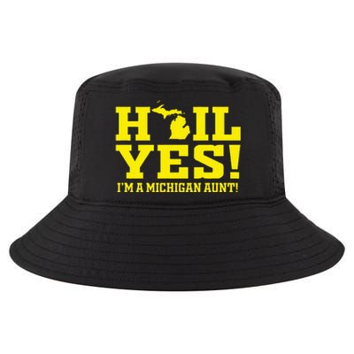 State Of Michigan Hail! Yes Mi Aunt Ann Arbor Gift U M Cool Comfort Performance Bucket Hat