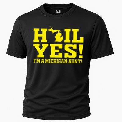 State Of Michigan Hail! Yes Mi Aunt Ann Arbor Gift U M Performance Shirt