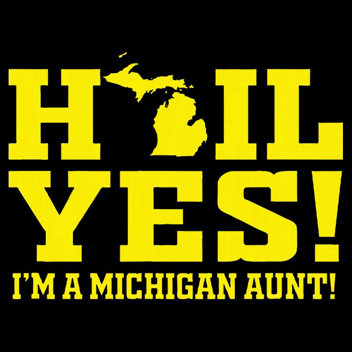 State Of Michigan Hail! Yes Mi Aunt Ann Arbor Gift U M Cooling Performance Crew T-Shirt