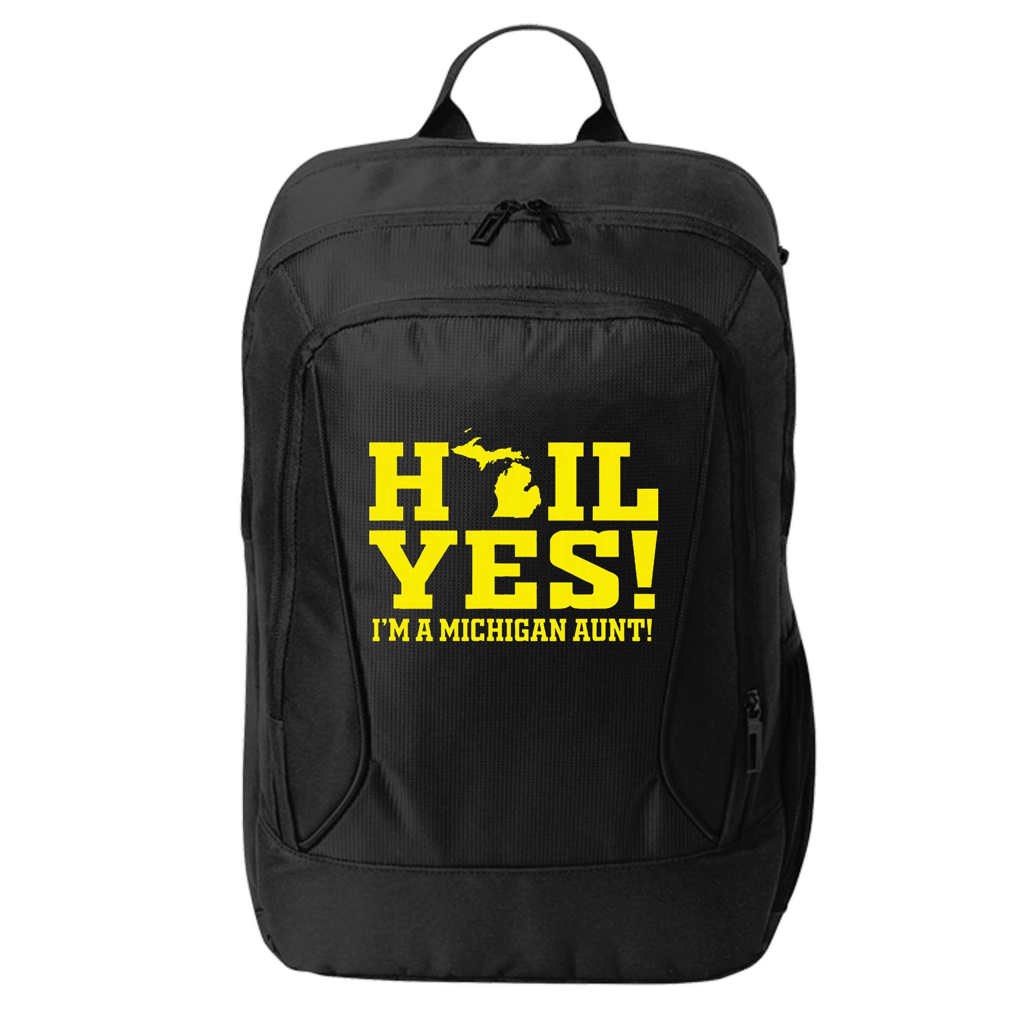 State Of Michigan Hail! Yes Mi Aunt Ann Arbor Gift U M City Backpack
