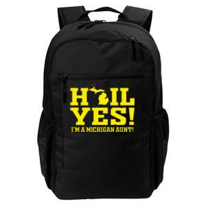 State Of Michigan Hail! Yes Mi Aunt Ann Arbor Gift U M Daily Commute Backpack