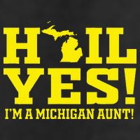 State Of Michigan Hail! Yes Mi Aunt Ann Arbor Gift U M Adult Drive Performance Visor