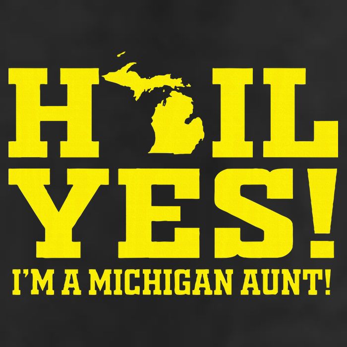 State Of Michigan Hail! Yes Mi Aunt Ann Arbor Gift U M Adult Drive Performance Visor