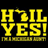 State Of Michigan Hail! Yes Mi Aunt Ann Arbor Gift U M Drawstring Bag