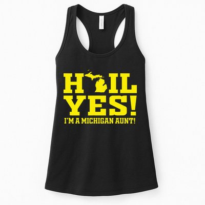 State Of Michigan Hail! Yes Mi Aunt Ann Arbor Gift U M Womens Tank Top