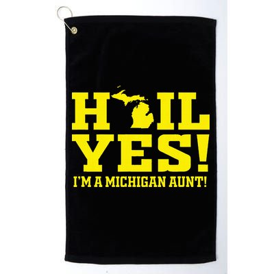 State Of Michigan Hail! Yes Mi Aunt Ann Arbor Gift U M Golf Towel